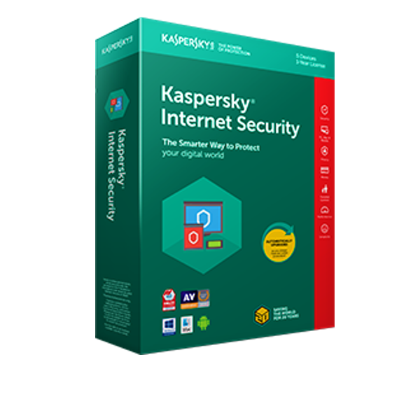 KASPERSKY INTERNET SECURITY - 5PCs